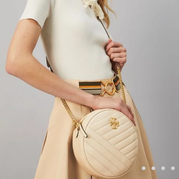 🎀NeW! Tory Burch Kira Chevron Circle Bag - Picture 17 of 17